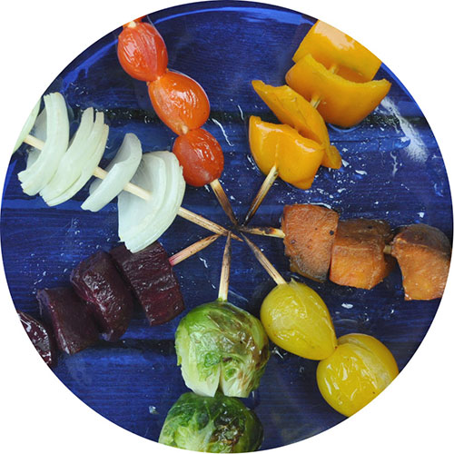 vegetable kabob