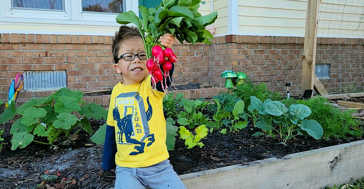 Logan’s Story: Using the garden to meet therapy goals